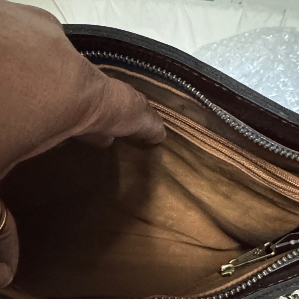 Patricia Nash Map-Print Shoulder Bag in Brown and Tan - Picture 10 of 11